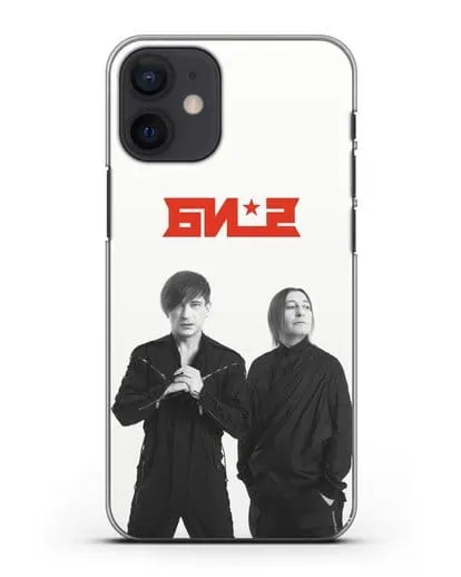 Чехол с фотографией солистов группы БИ-2 силиконовый для iPhone 12 mini