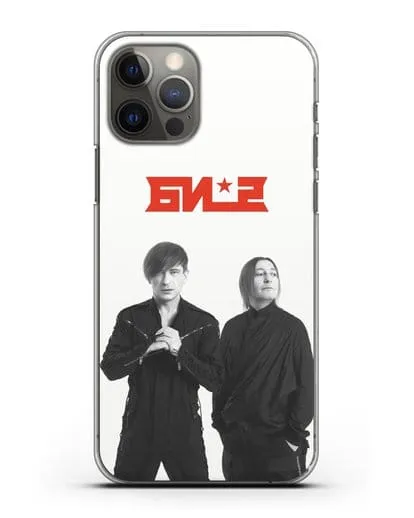 Чехол с фотографией солистов группы БИ-2 силиконовый для iPhone 12 Pro