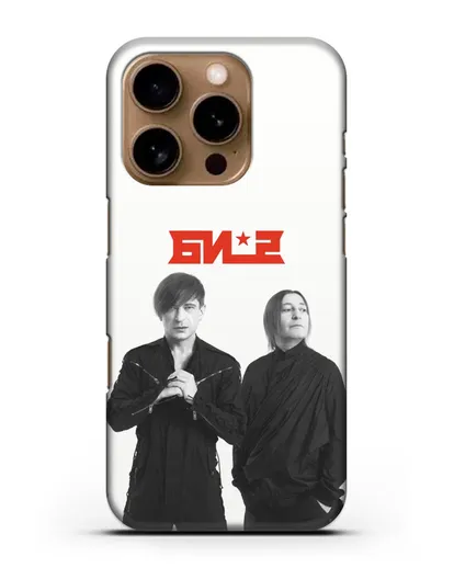 Чехол с фотографией солистов группы БИ-2 силиконовый для iPhone 16 Pro