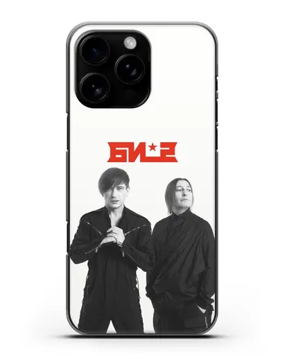 Чехол с фотографией солистов группы БИ-2 силиконовый для iPhone 16 Pro Max