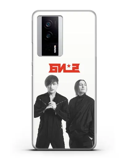 Чехол с фотографией солистов группы БИ-2 силиконовый для Xiaomi Poco F5 Pro