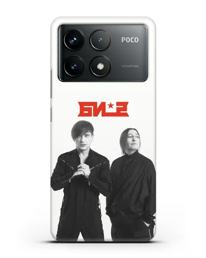 Чехол с фотографией солистов группы БИ-2 силиконовый для Xiaomi Poco F6 Pro