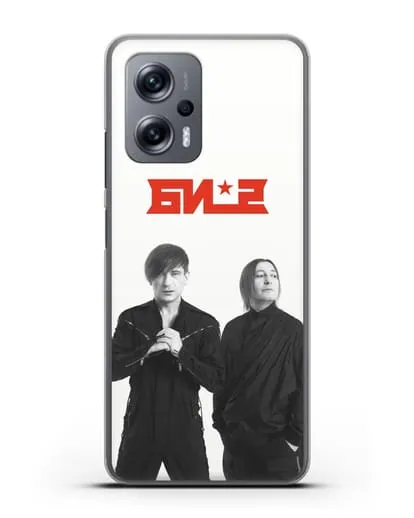 Чехол с фотографией солистов группы БИ-2 силиконовый для Xiaomi Poco X4 GT