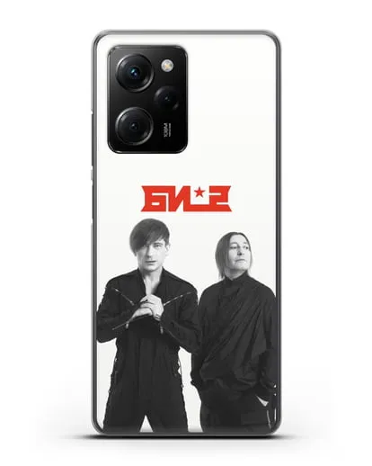 Чехол с фотографией солистов группы БИ-2 силиконовый для Xiaomi Poco X5 Pro