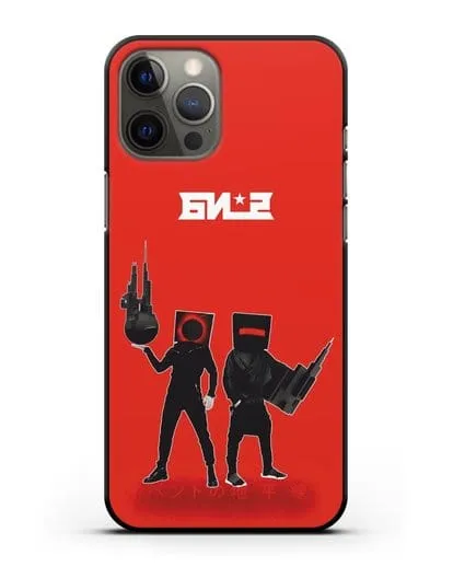 Чехол с картинкой БИ-2 силиконовый для iPhone 12 Pro Max