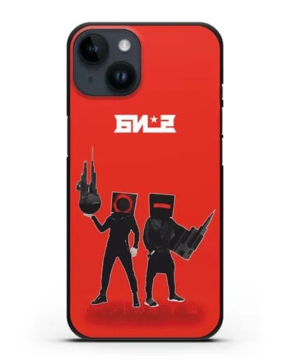 Чехол с картинкой БИ-2 силиконовый для iPhone 14