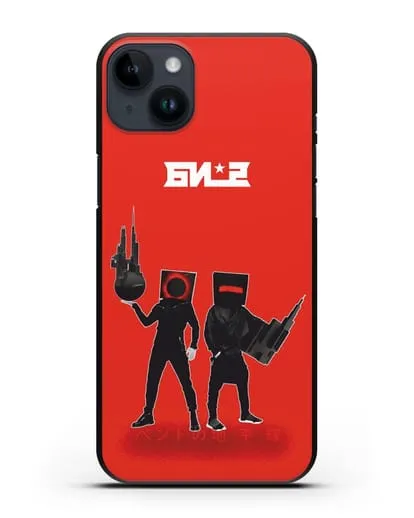 Чехол с картинкой БИ-2 силиконовый для iPhone 14 Plus