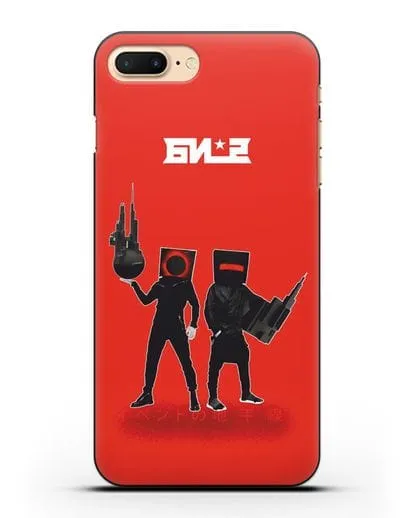 Чехол с картинкой БИ-2 силиконовый для iPhone 8 Plus