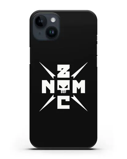 Чехол с логотипом NZMC силиконовый для iPhone 14 Plus