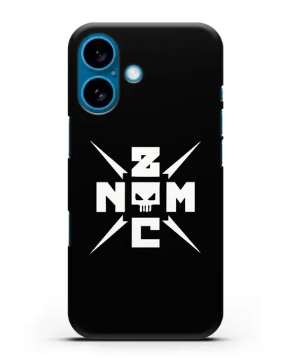 Чехол с логотипом NZMC силиконовый для iPhone 16