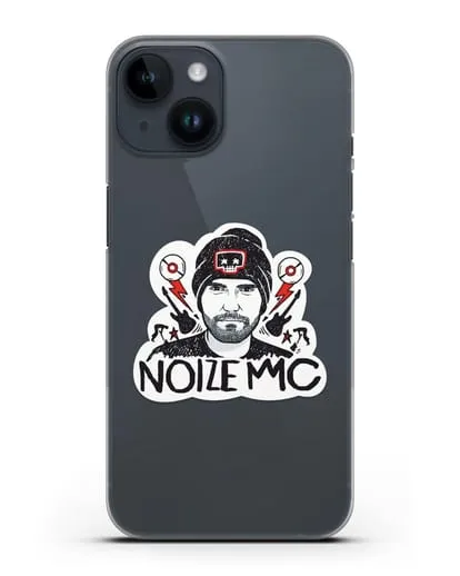 Чехол с иллюстрацией Noize MC силиконовый для iPhone 14