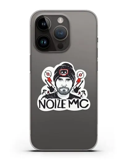 Чехол с иллюстрацией Noize MC силиконовый для iPhone 14 Pro