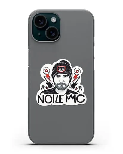 Чехол с иллюстрацией Noize MC силиконовый для iPhone 15