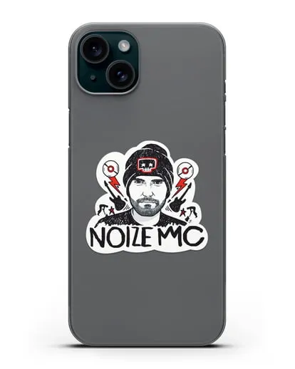 Чехол с иллюстрацией Noize MC силиконовый для iPhone 15 Plus