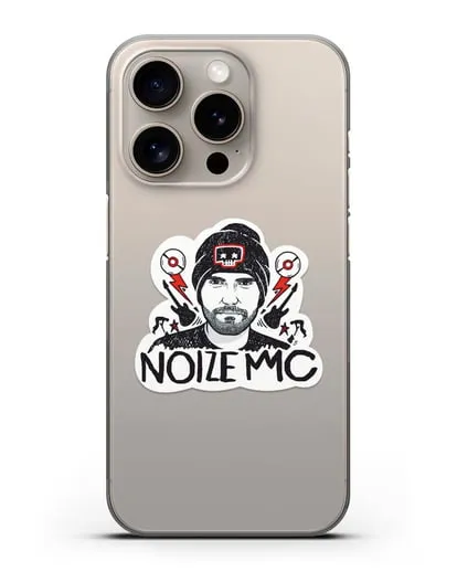 Чехол с иллюстрацией Noize MC силиконовый для iPhone 15 Pro