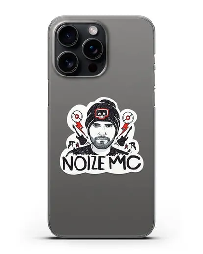 Чехол с иллюстрацией Noize MC силиконовый для iPhone 15 Pro Max