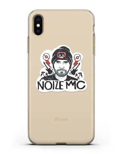 Чехол с иллюстрацией Noize MC силиконовый для iPhone XS Max