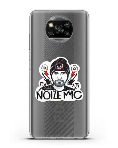 Чехол с иллюстрацией Noize MC силиконовый для Xiaomi Poco X3 Pro