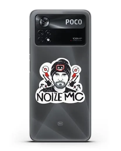 Чехол с иллюстрацией Noize MC силиконовый для Xiaomi Poco X4 Pro
