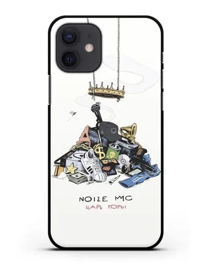 Чехол с иллюстрацией Noize MC Царь горы силиконовый для iPhone 12