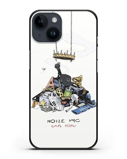 Чехол с иллюстрацией Noize MC Царь горы силиконовый для iPhone 14