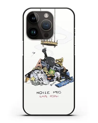 Чехол с иллюстрацией Noize MC Царь горы силиконовый для iPhone 14 Pro