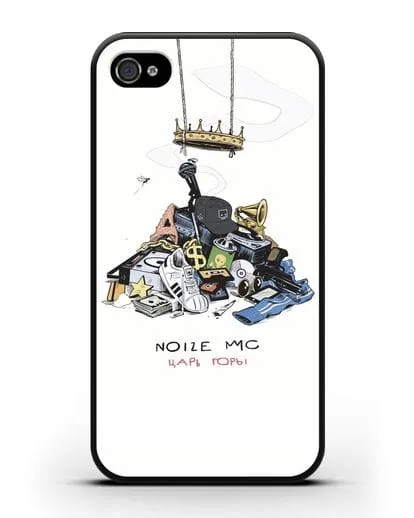Чехол с иллюстрацией Noize MC Царь горы силиконовый для iPhone 4/4s