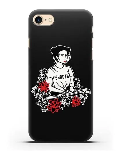 Чехол Монеточка Юность силиконовый для iPhone 7