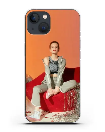 Чехол с фотографией Монеточка силиконовый для iPhone 13