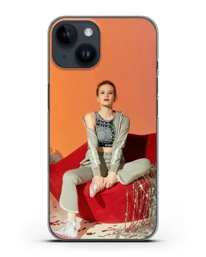 Чехол с фотографией Монеточка силиконовый для iPhone 14