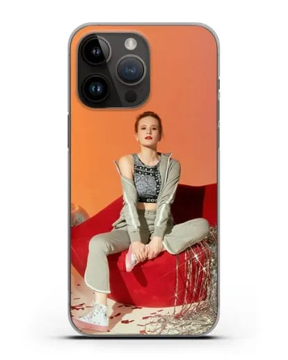 Чехол с фотографией Монеточка силиконовый для iPhone 14 Pro Max