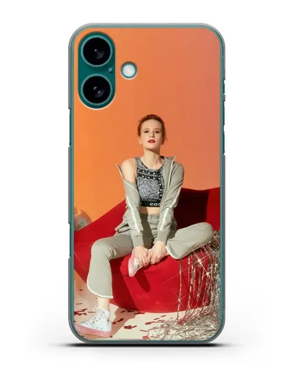 Чехол с фотографией Монеточка силиконовый для iPhone 16 Plus