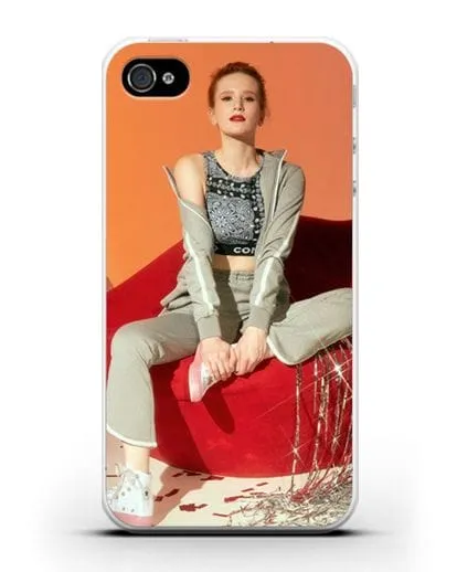 Чехол с фотографией Монеточка силиконовый для iPhone 4/4s