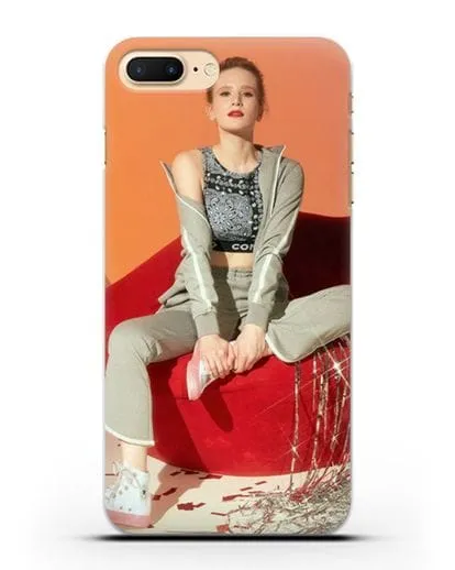 Чехол с фотографией Монеточка силиконовый для iPhone 7 Plus