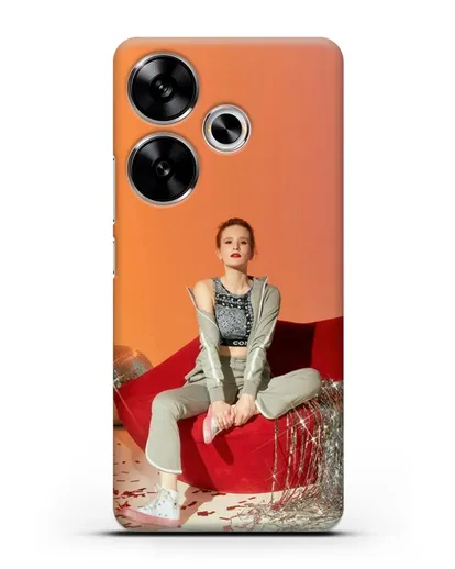 Чехол с фотографией Монеточка силиконовый для Xiaomi Poco F6