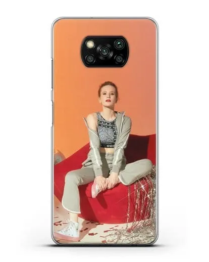 Чехол с фотографией Монеточка силиконовый для Xiaomi Poco X3