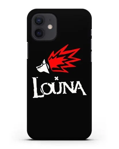 Чехол с логотипом Louna силиконовый для iPhone 12