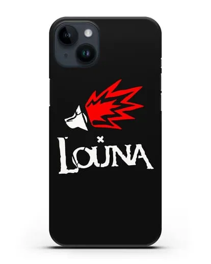 Чехол с логотипом Louna силиконовый для iPhone 14 Plus