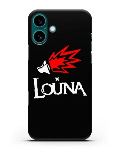 Чехол с логотипом Louna силиконовый для iPhone 16 Plus