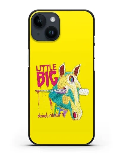 Чехол с иллюстрацией Little Big Dead unicorn силиконовый для iPhone 14