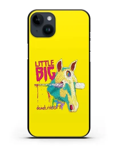 Чехол с иллюстрацией Little Big Dead unicorn силиконовый для iPhone 14 Plus