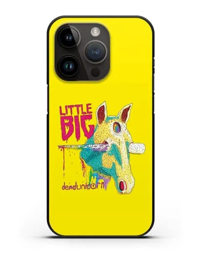 Чехол с иллюстрацией Little Big Dead unicorn силиконовый для iPhone 14 Pro