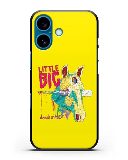 Чехол с иллюстрацией Little Big Dead unicorn силиконовый для iPhone 16