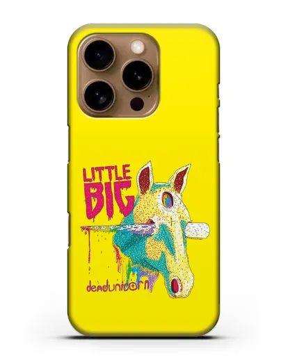 Чехол с иллюстрацией Little Big Dead unicorn силиконовый для iPhone 16 Pro