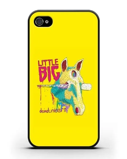 Чехол с иллюстрацией Little Big Dead unicorn силиконовый для iPhone 4/4s