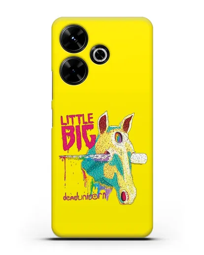 Чехол с иллюстрацией Little Big Dead unicorn силиконовый для Xiaomi Poco M6
