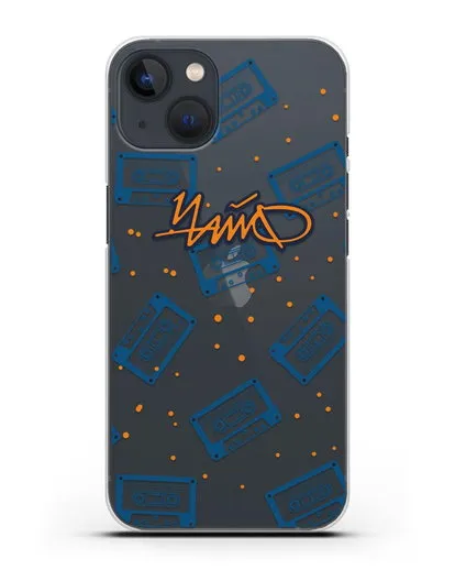 Чехол с иллюстрацией Чайф Кассеты силиконовый для iPhone 13 Mini