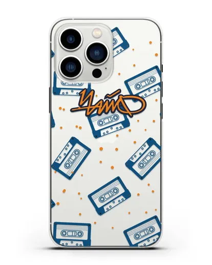 Чехол с иллюстрацией Чайф Кассеты силиконовый для iPhone 13 Pro