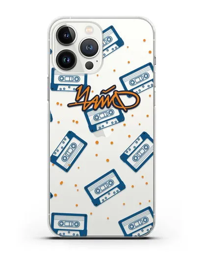 Чехол с иллюстрацией Чайф Кассеты силиконовый для iPhone 13 Pro Max