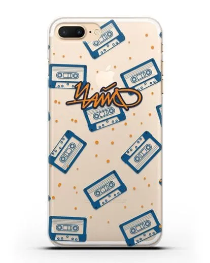 Чехол с иллюстрацией Чайф Кассеты силиконовый для iPhone 7 Plus
